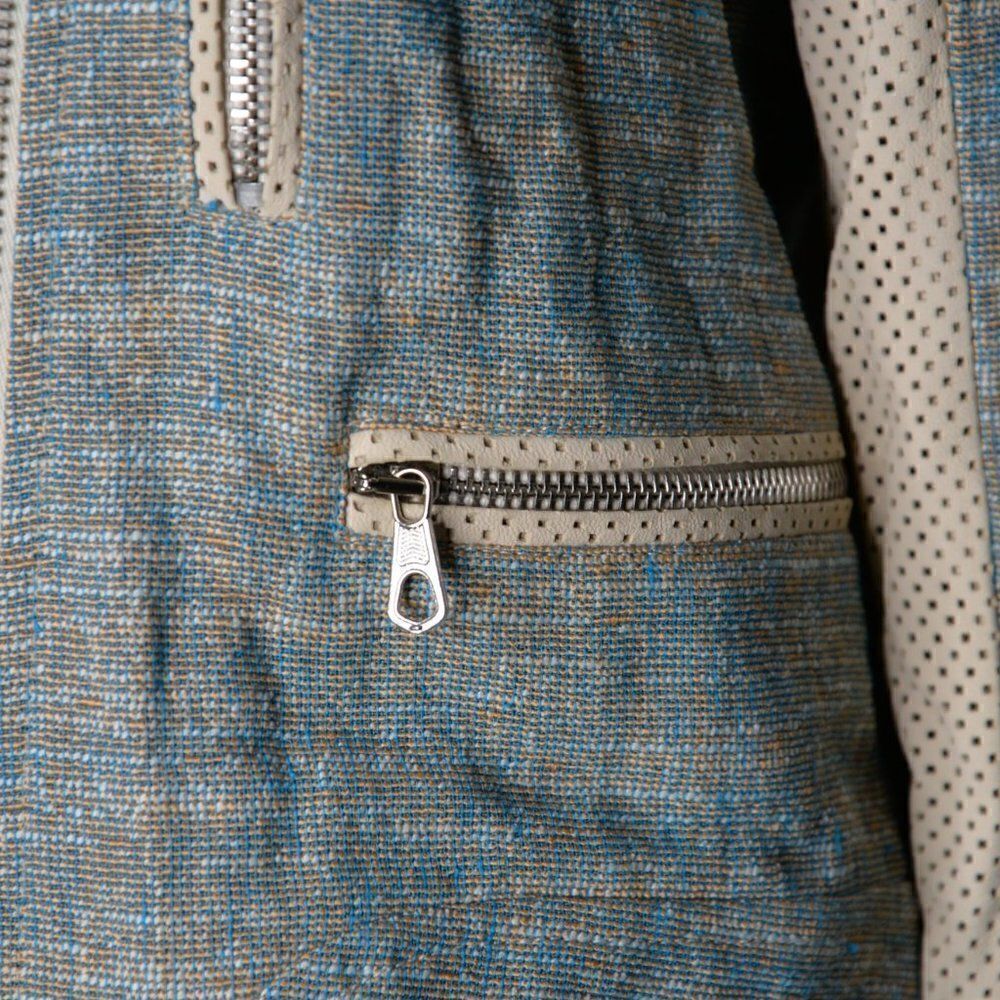 Rag & Bone Tweed/Leather Moto Jacket Sz 2 - Picture 6 of 7